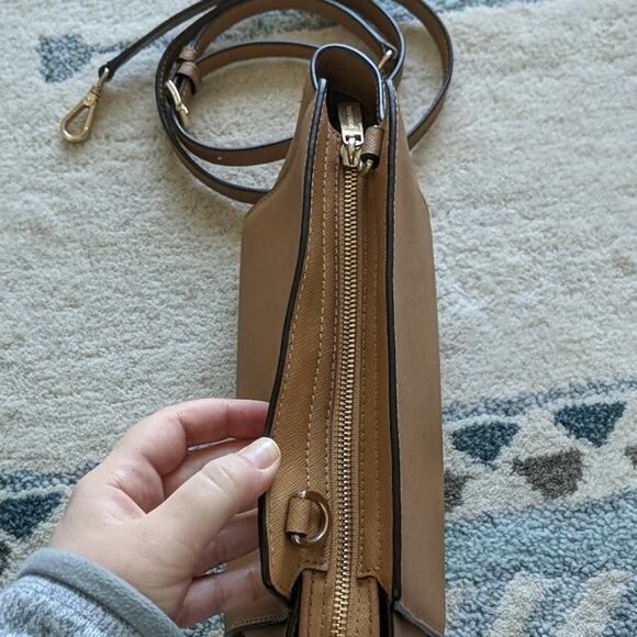 Michael Kors Selma Bag Medium Saddle Tan Brown - Picture 6 of 7